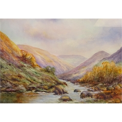  Rural River Landscape, watercolour signed by Henry J Stannard R.B.A (British 1844-1920) 22.5cm x 32.5cm  