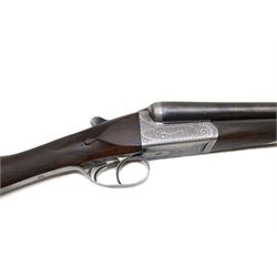 SHOTGUN CERTIFICATE REQUIRED - H Akrill of Beverly 12-bore double trigger boxlock ejector side-by-side double barrel shotgun with 66cm(26