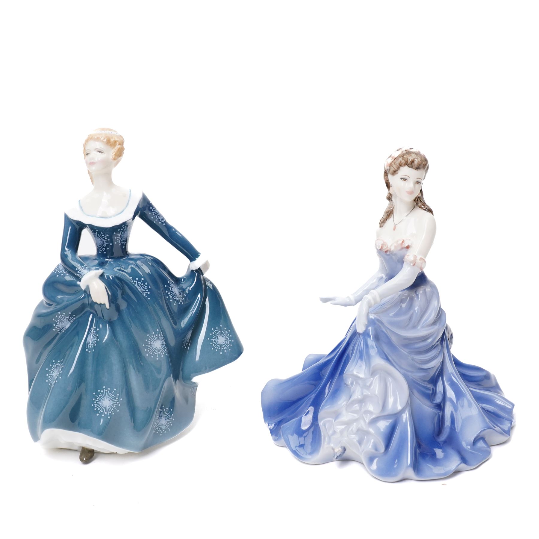 Two Coalport Ladies of Fashion figures 'Linda' and 'Maureen', together with four Royal Doulton figures including 'Fragrance', 'Sunday Best', 'For You' and Figure of the Year 'Mary' (6)
