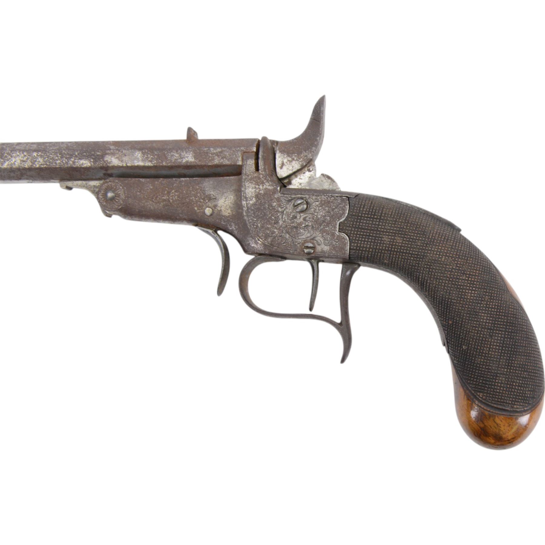 19th century precision pistol, with 12