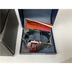 Collection of wristwatches including Accurist World Time chronograph quartz, Lorus chronograph 100m stainless steel quartz, Oskar Emil Torrini, two Citizen automatics, Seiko ladies Vivace, Titus, Limit and Tissot