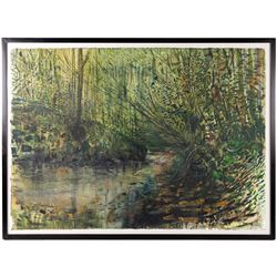Kane Cunningham (British 1961-): 'Mulgrave Woods', watercolour signed and dated '08, titled verso 74cm x 105cm 