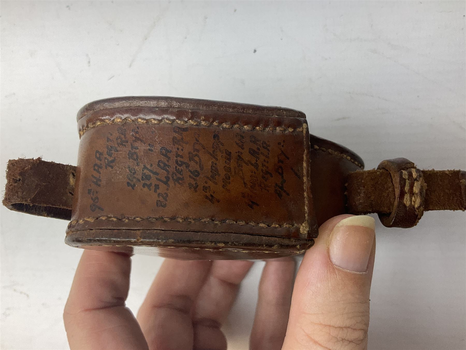 Miscellaneous items including two native ceremonial maces; steel spear head; pair of chrome plated spurs by Geo. Parker & Sons; WW1 French & Son marching compass leather case; scissor action bullet mould etc