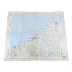 Collection Yorkshire Geological items,  WWII War Office and other Ordnance Survey maps; collection of early 1950's Yorkshire Post newspapers