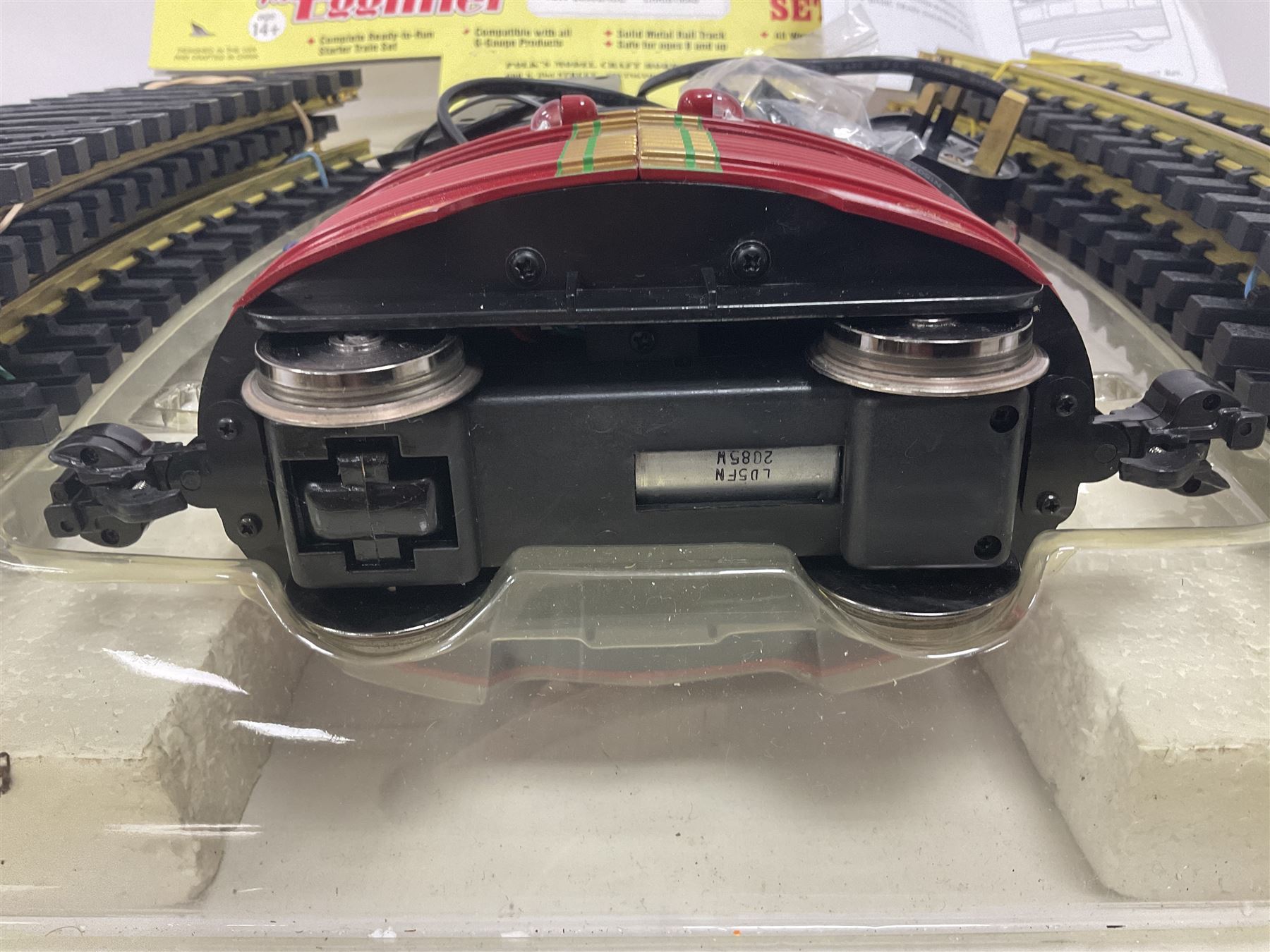 Aristocraft G gauge ‘Lil’ Eggliner Christmas’ train set, with original packaging and instructions 