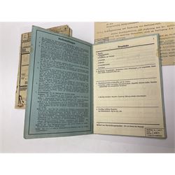 WW2 German Luftwaffe Service Record Folder and Book