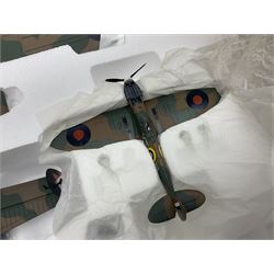 Corgi - Limited Edition Aviation Archive AA32602 1:72 scale Battle of Britain Memorial Flight boxed set, comprising Avro Lancaster EE176 'Mickey the Moocher', Spitfire MkIIa-P7350 and Hawker Hurricane LF363; boxed with certificate 1419/5600; together with Corgi Aviation Archive Battle of Britain No.47301 1:144 scale Avro Lancaster; 1st Issue in box (2)