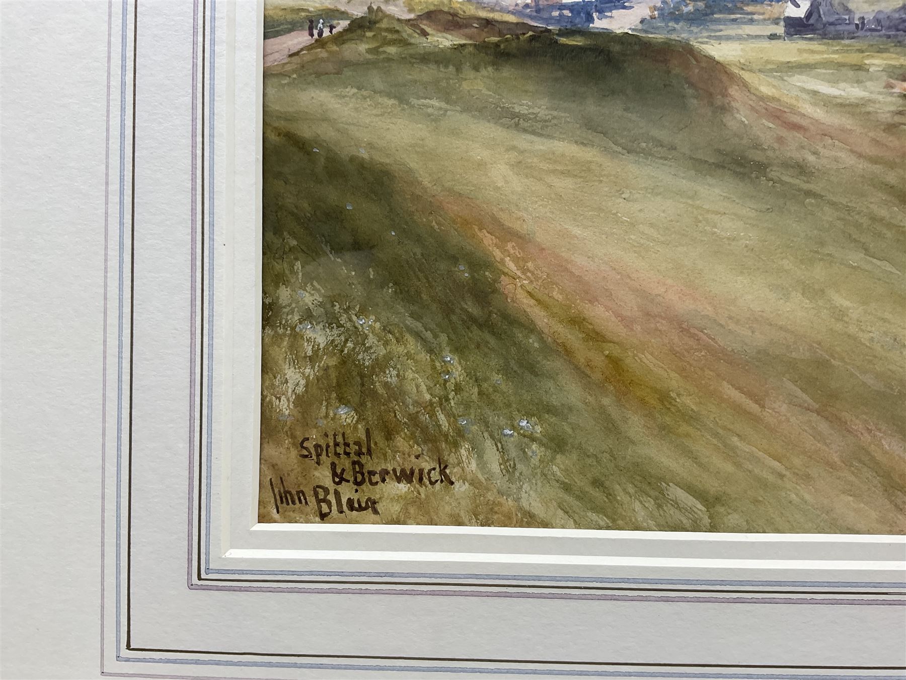 John Blair (Scottish 1850-1934): 'Spittal and Berwick', watercolour signed and titled 26cm x 36cm