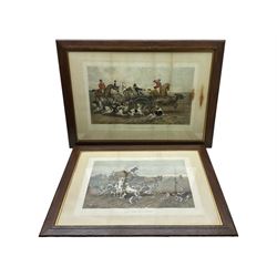 Alfred William Strutt (British 1856-1924): 'The Run of the Season' and 'Any Port in a Storm', pair chromolithographs, max 49cm x 78cm (2)