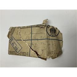 WW1 pair of medals comprising British War Medal and Victory Medal awarded to 038821 Pte.E.Hammerton A.O.C