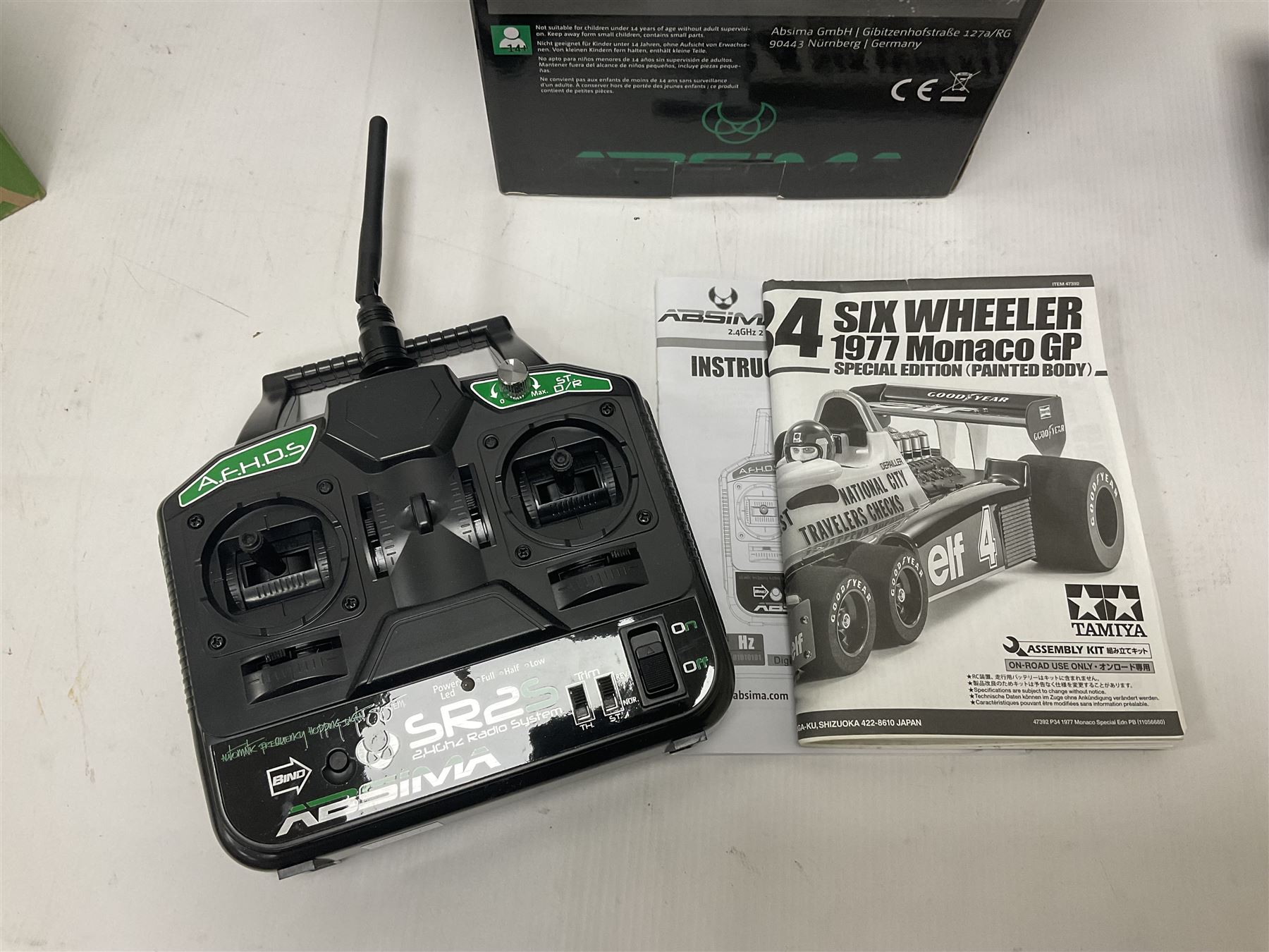 Tamiya - Tyrell P34 1977 Monaco GP Special Edition radio controlled car with boxed SR2S 2,4GHz Radio System