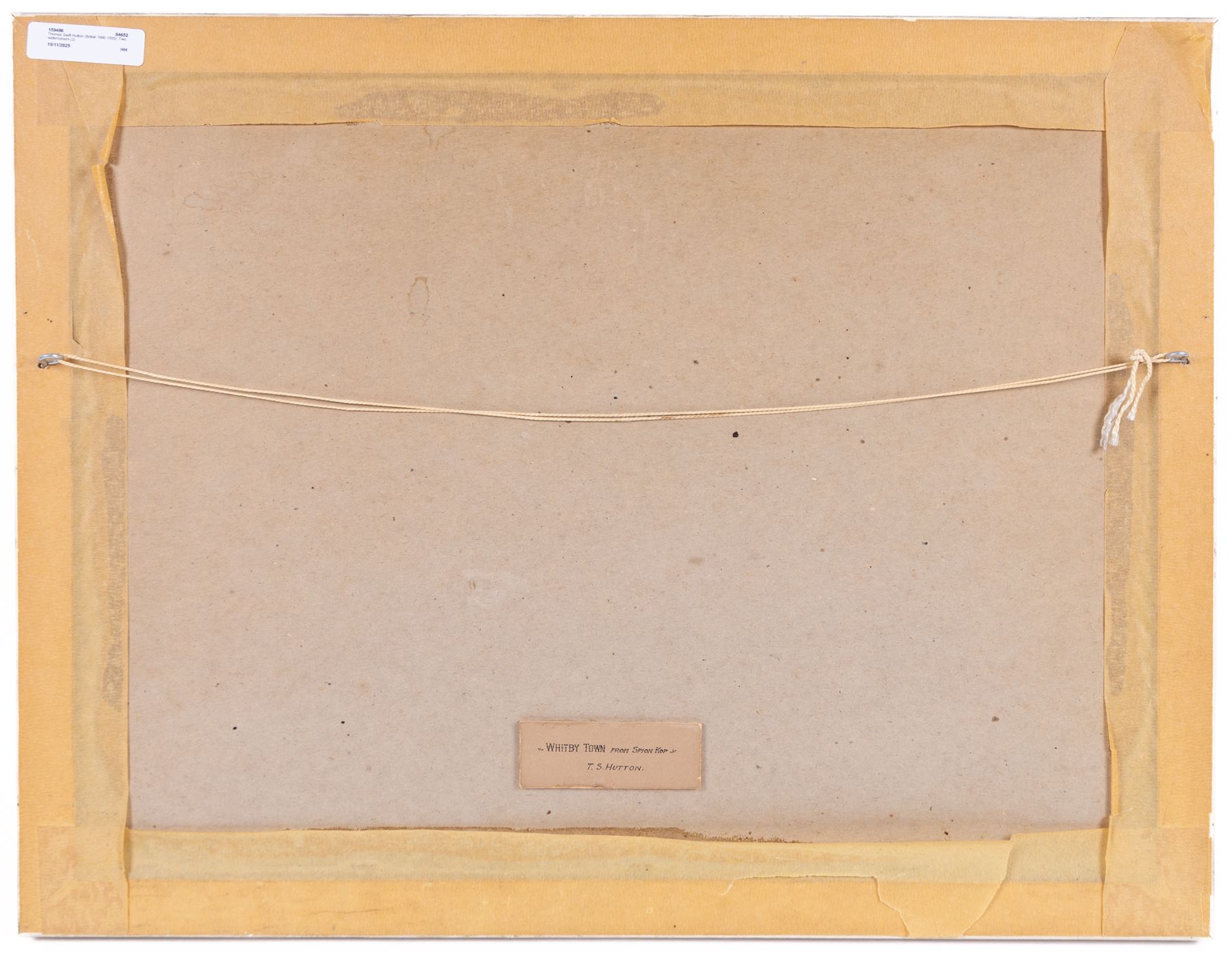 Thomas Swift Hutton (British 1860-1935): 'Whitby Town from Spion Kop' and Castle View, two watercolours one signed, the other titled and attributed verso 26cm x 36cm (2)