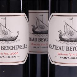 Chateau Beychevelle, 2006 Saint-Julien, five bottles, 750ml, 30% vol 
