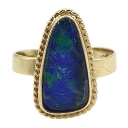 Gold opal triplet ring, stamped 9ct 