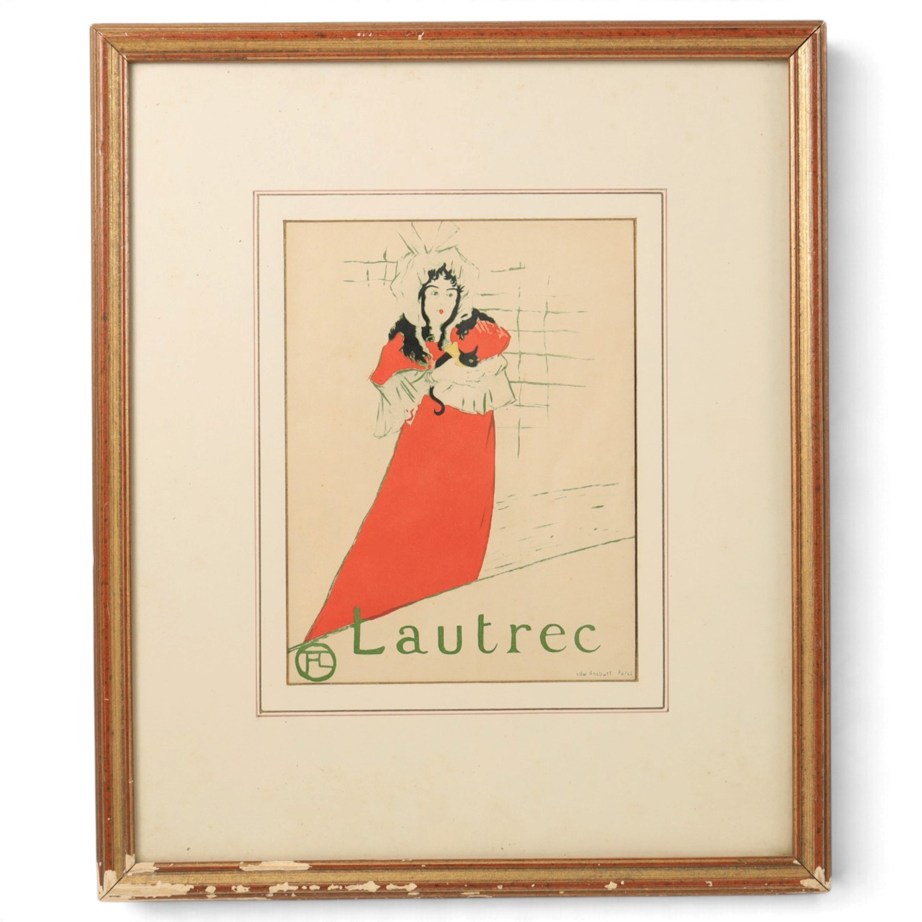 After Henri de Toulouse-Lautrec (French 1864-1901): 'Henri de Toulouse-Lautrec 1864-1901' by Maurice Joyant front cover illustration, coloured lithograph unsigned 25cm x 19cm
Notes: Joyant's landmark biography was published 1926-27. The woman in the picture is Irish singer May Belfort.