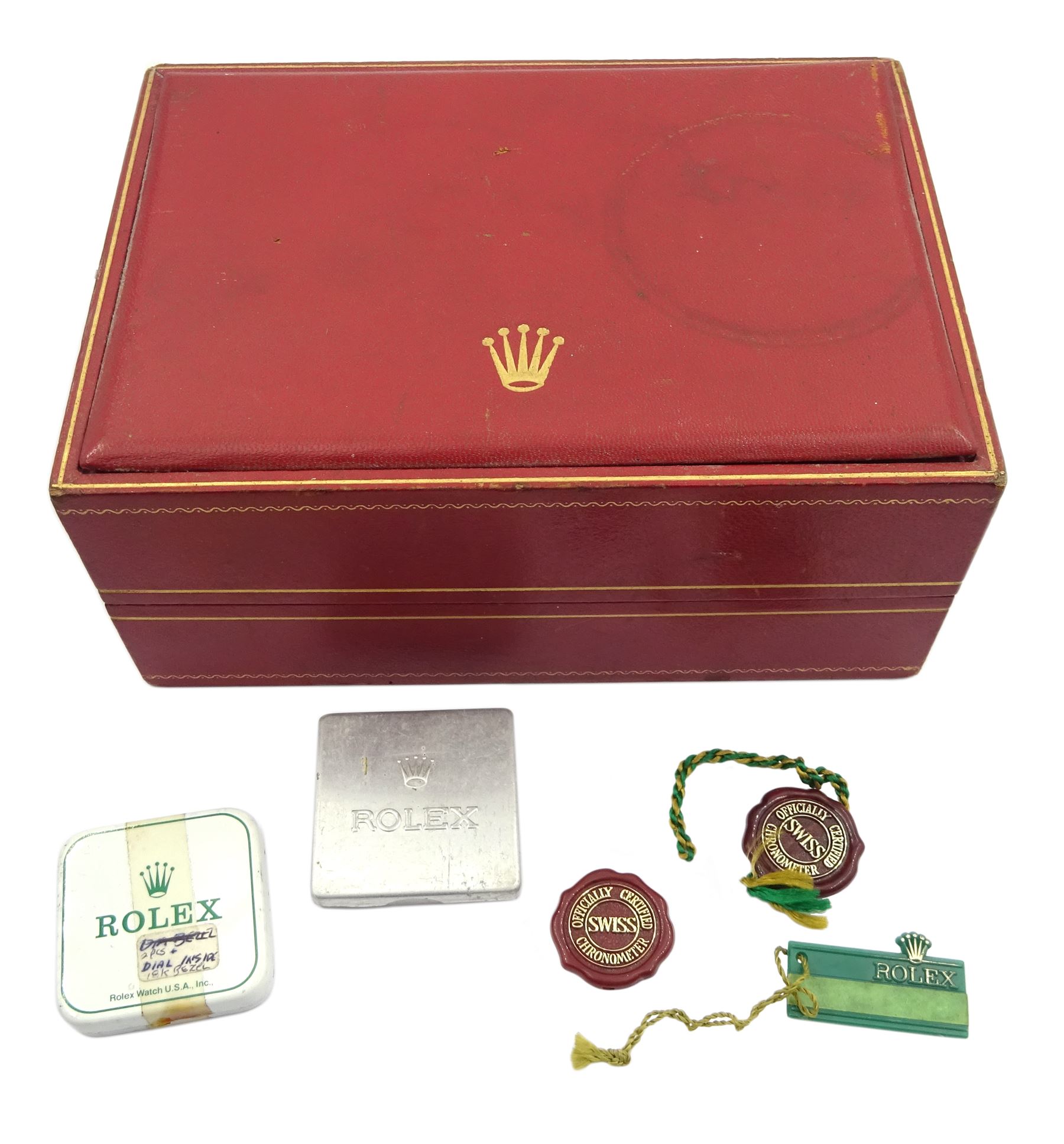 Rolex Oysterdate Precision gold-plated gentleman's wristwatch, model No. 6694, serial No. 616468, on original strap, boxed