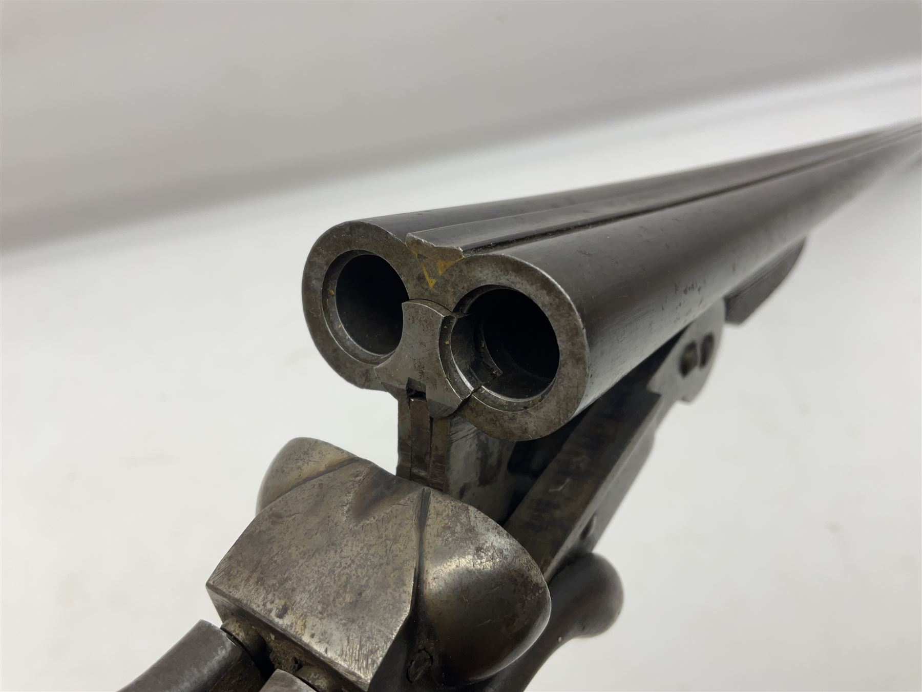 SHOTGUN CERTIFICATE REQUIRED - Belgian .410 folding double barrel hammer shotgun wit 71cm(28