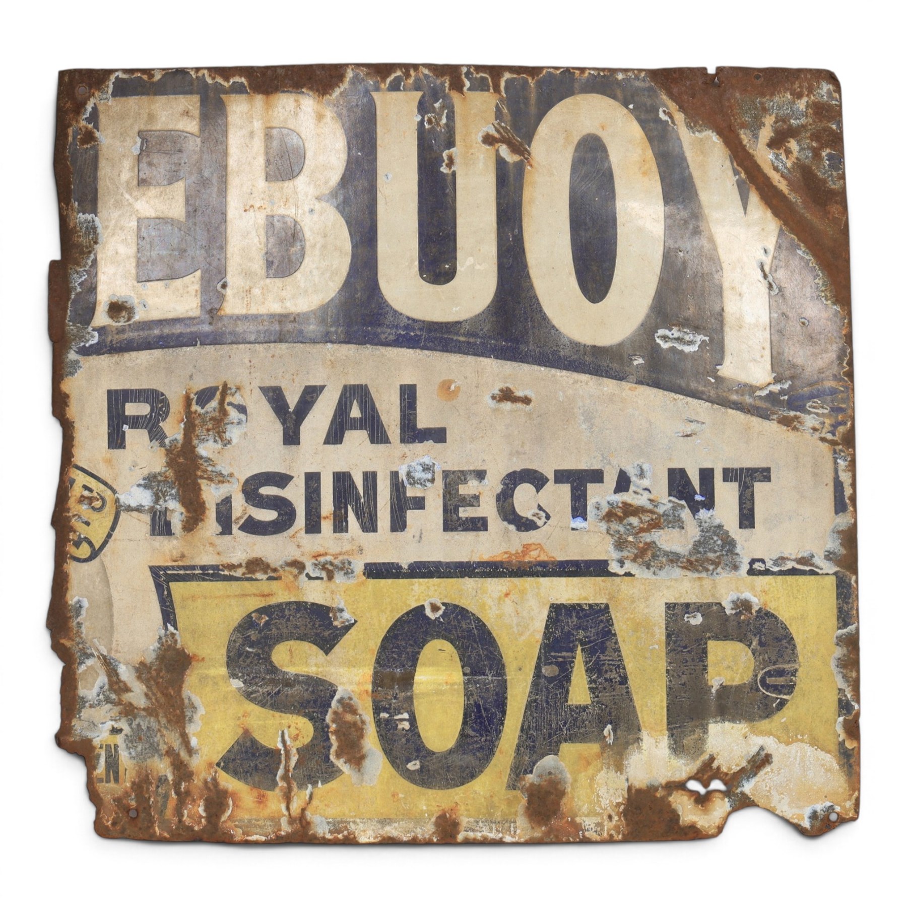 Enamel advertising sign Ebuoy Soap, H62cm