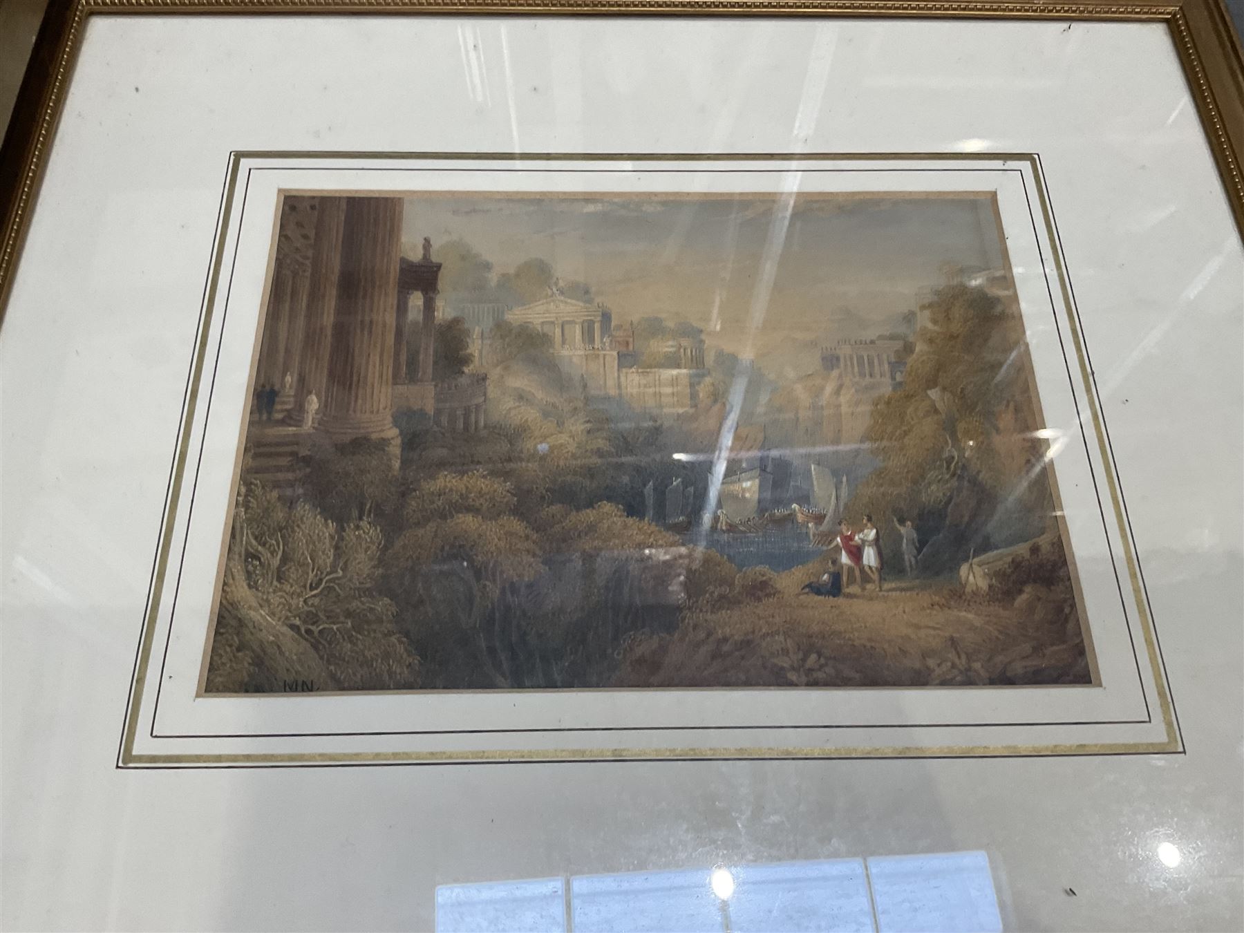 Collection of oil paintings and watercolours, artists including Geoffrey H Poole, Thomas Monro, Paul Marny, Robert Clarkson of Scarborough, classical watercolour, etc (16)