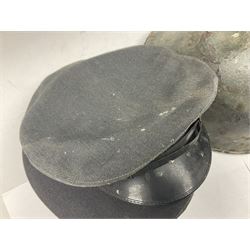 Two air force jackets, together with two helmets and Bamberger Mutzen Industrie German military hat and two others 