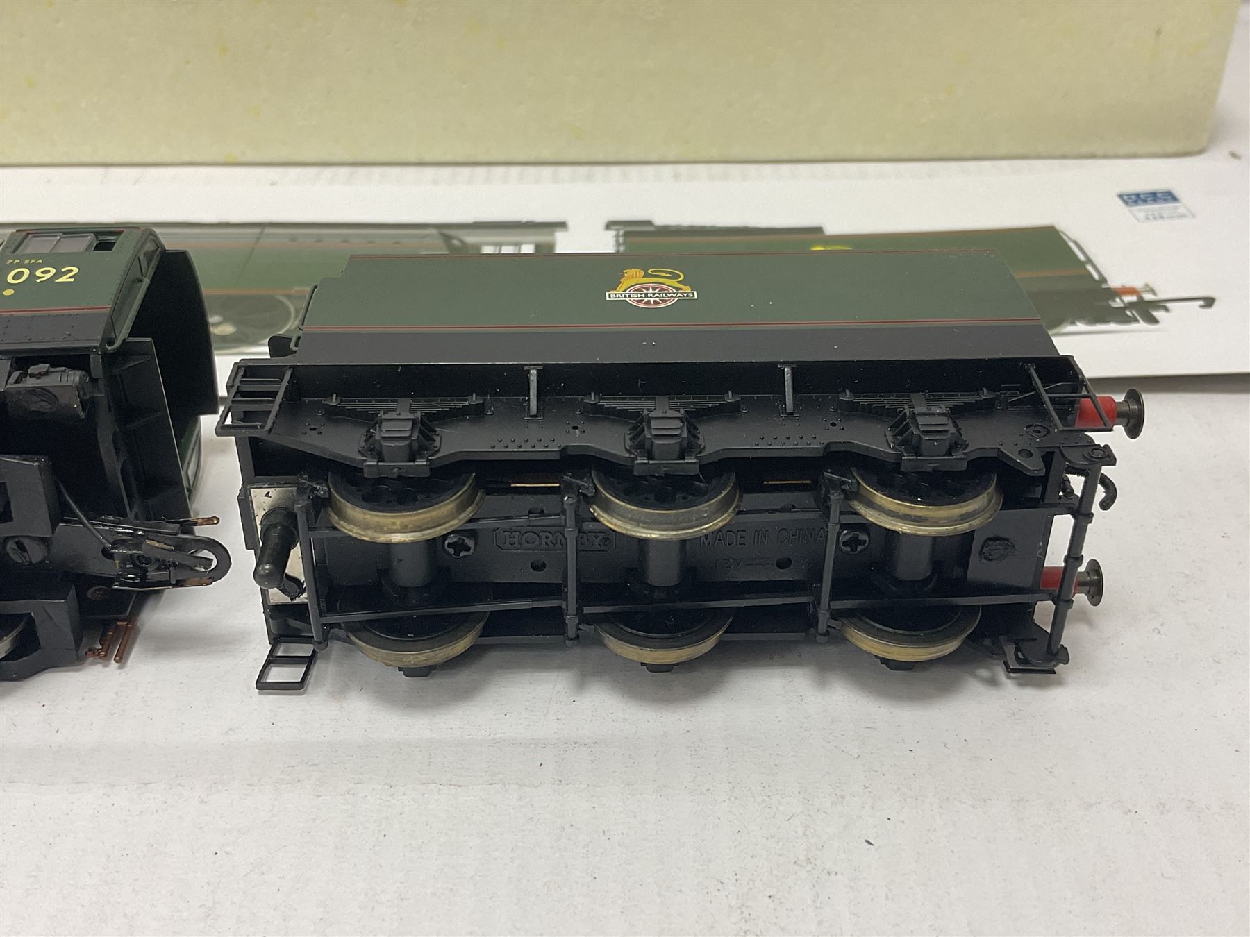Hornby ‘00’ gauge - Class T9 4-4-0 locomotive Collector Centre Special 118/1200 no.30119 in BR green; Class 06 2-8-0 locomotive no.7675 in LNER black; West Country Class 4-6-2 locomotive ‘City of Wells’ no.34092 in BR green; in original boxes (3) 
