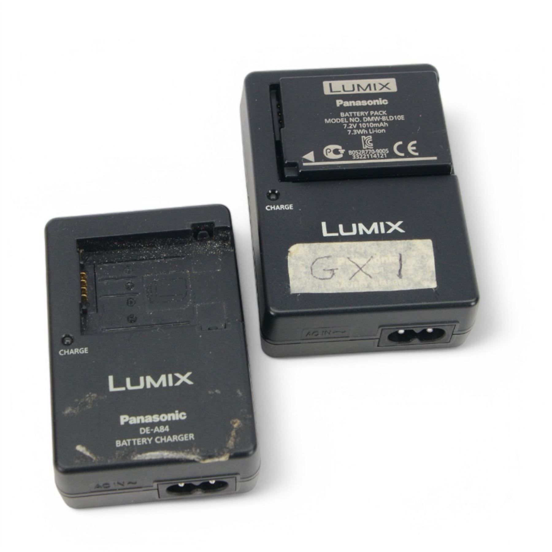 Panasonic Lumix DMC-GX1 digital camera serial no. FT2DA801057 with a Lumix G Vario 1:3.5 - 5.6/14-42 ASPH lens, with charger
