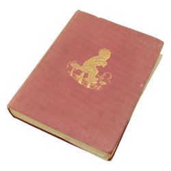 Barrie, J.M; 'Peter Pan in Kensington Gardens', first edition, pub. Hodder & Stoughton, London, with illustrations by Arthur Rackham, in red cloth with gilt vignette and lettering to spine