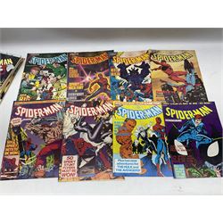 Spider-Man comics (1982-1985) nos 500-527, 529-535, 537-552, 579-602, 604-614, 620-626, and 628-631 (97)