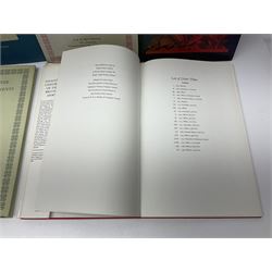 Set of six 1960s books on British Uniforms published by Hugh Evelyn London comprising Cavalry Uniforms of the British Army, Uniforms of the Royal Artillery, Uniforms of the Scottish Regiments, Uniforms of the Yeomanry Regiments and Infantry Uniforms of the British Army Series 1 & 2; all with dustjackets