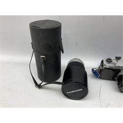 Quantity of cameras and lenses to include Topcon Unirex camera etc with cases