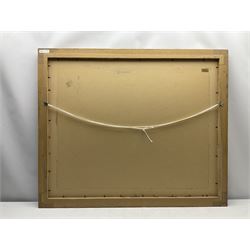 Jim Wright (Scottish 1945-): 'Westerdale', mixed media signed with initials 50cm x 71cm
Notes: Jim now living at Kirkbymoorside North Yorkshire was born in Scotland and spent his early childhood in Bannockburn near Stirling before his family moved to Perth in Western Australia where he discovered a lifelong passion for the surf. After completing his studies and gaining a diploma in art in Australia he worked in the commercial art field for many years before moving into Fine Art in 1998. Since then he has successfully established a reputation for his landscapes and seascapes of North Yorkshire.