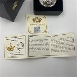 Royal Canadian Mint 2021 '125th Anniversary of the Klondike Gold Rush Panning for Gold' fine silver twenty-five dollar coin, cased with certificate