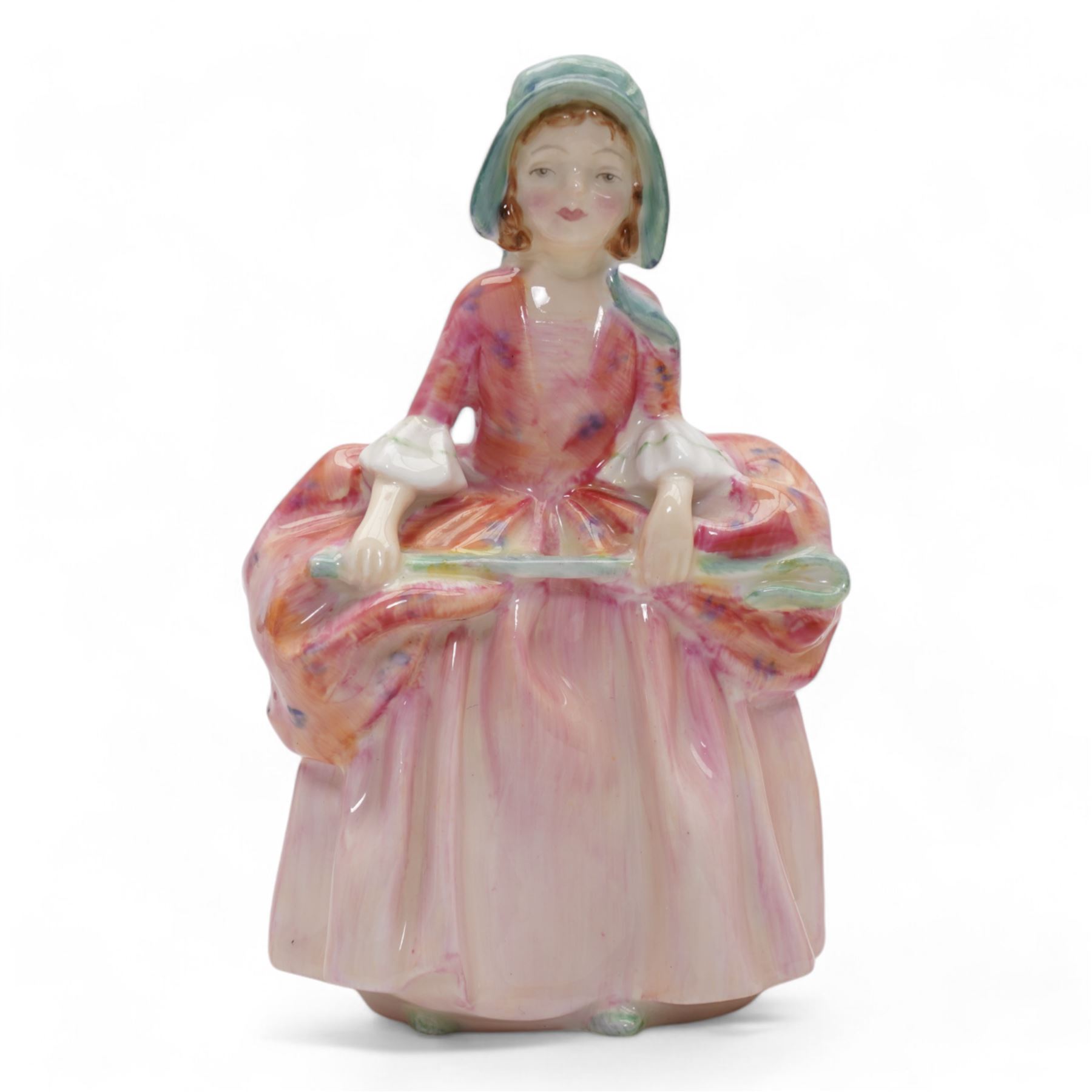 Five Royal Doulton figures comprising 'Rose', 'Dinky Do', 'Bo Peep', 'Cookie' and 'Babie', together with a Royal Worcester figure 'Mischief' modelled by F.G. Doughty (6)