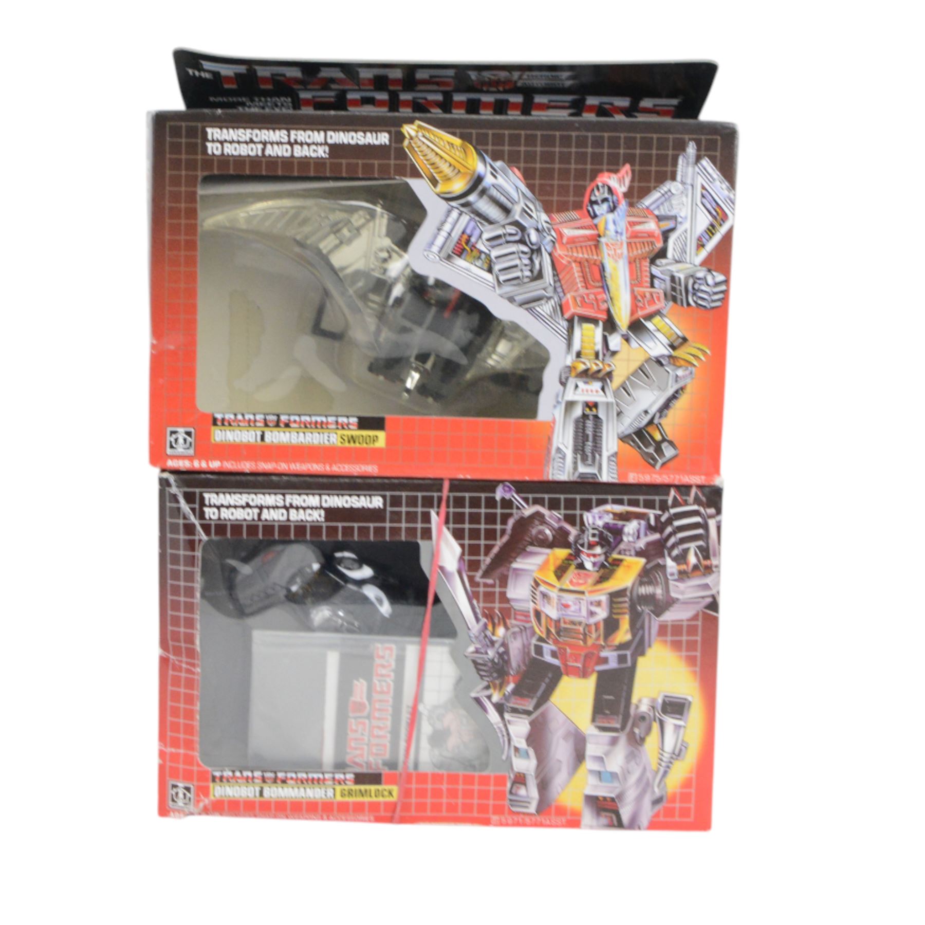 Five Takara Hasbro Heroic Autobots, comprising Swoop, Sludge, Slag, Grimlock and Snarl, all boxed