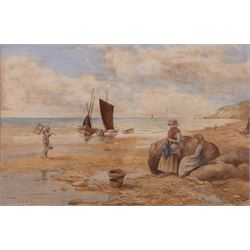 Kate E Booth (British fl.1850-1898): 'Ebb Tide', watercolour signed and titled 33cm x 50cm 