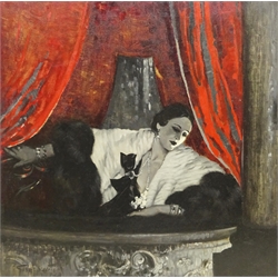 Gilbert Scott Wright (British 1880-1958): View from the Theatre Box, oil on canvas signed 52cm x 52cm
Provenance: Christie's South Kensington, Modern British and Continental Paintings 5th September 1997, Lot 27

