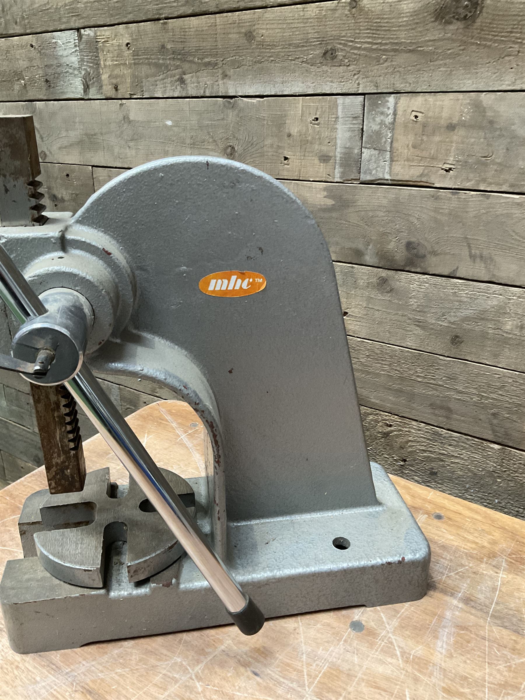 Arbor cast iron bench press - THIS LOT IS TO BE COLLECTED BY APPOINTMENT FROM DUGGLEBY STORAGE, GREAT HILL, EASTFIELD, SCARBOROUGH, YO11 3TX