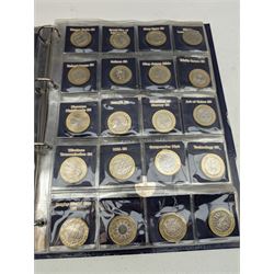 Mostly Queen Elizabeth II commemorative coins, including commemorative crowns, various two pound coins with 1986 'Commonwealth Games', 1989 'Bill of Rights', 1994 'Bank of England', 2014 'WWI Centenary', 2005 'End of WWII 60th Anniversary', 2016 'Great Fire of London' etc, old round one pound coins, fifty pence coins with 2003 'Suffragettes', 2007 'Scouts', 2016 'Battle of Hastings', various Olympic Games etc and a small quantity of other coinage