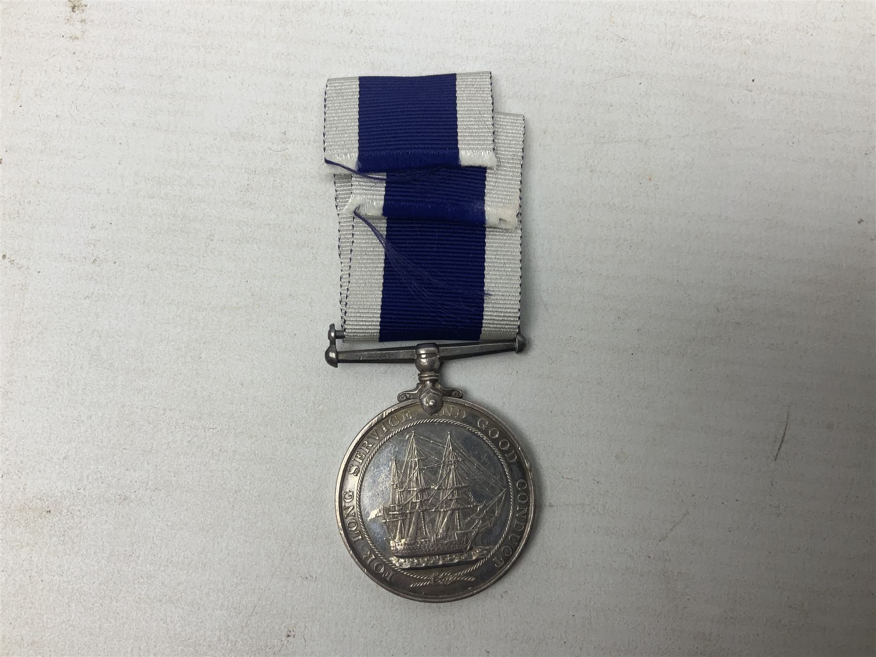 George V Naval long Service and Good Conduct Medal awarded to M.36831 W. Cox R.P.O. H.M.S. Vivid; with ribb