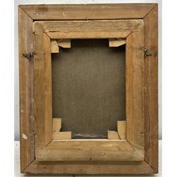 Gerard Hordyk (Dutch 1899-1958): Cockerel before Cacti, oil on canvas signed 34cm x 26cm