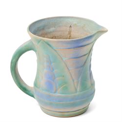 Collection of 1930s to 1940s Bourne Denby Danesby ware, with naturalistic decoration, vase H22.5cm (4)