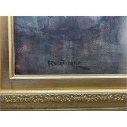 Ernest Dade (Staithes Group 1864-1935): 'Ashore' - Fishermen beside the Old Cod and Lobster Staithes, watercolour signed 49cm x 74cm 
Provenance: exh. Royal Academy 1888 No.1394