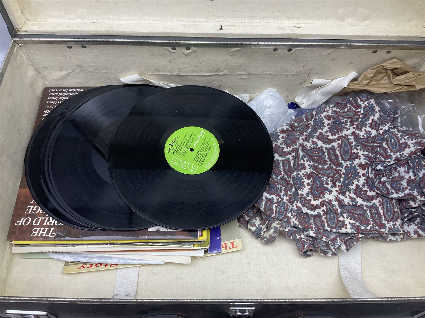 Two globetrotter suitcases, largest example H42cm