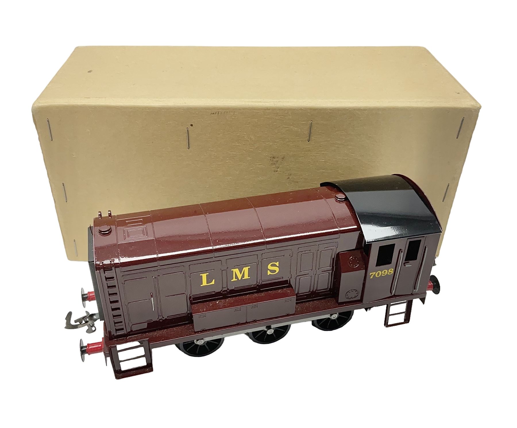 Ray Cooper '0' gauge - Directory Series LMS 0-6-0 diesel shunting locomotive No.7098; in plain brown box with RAC label and instructions