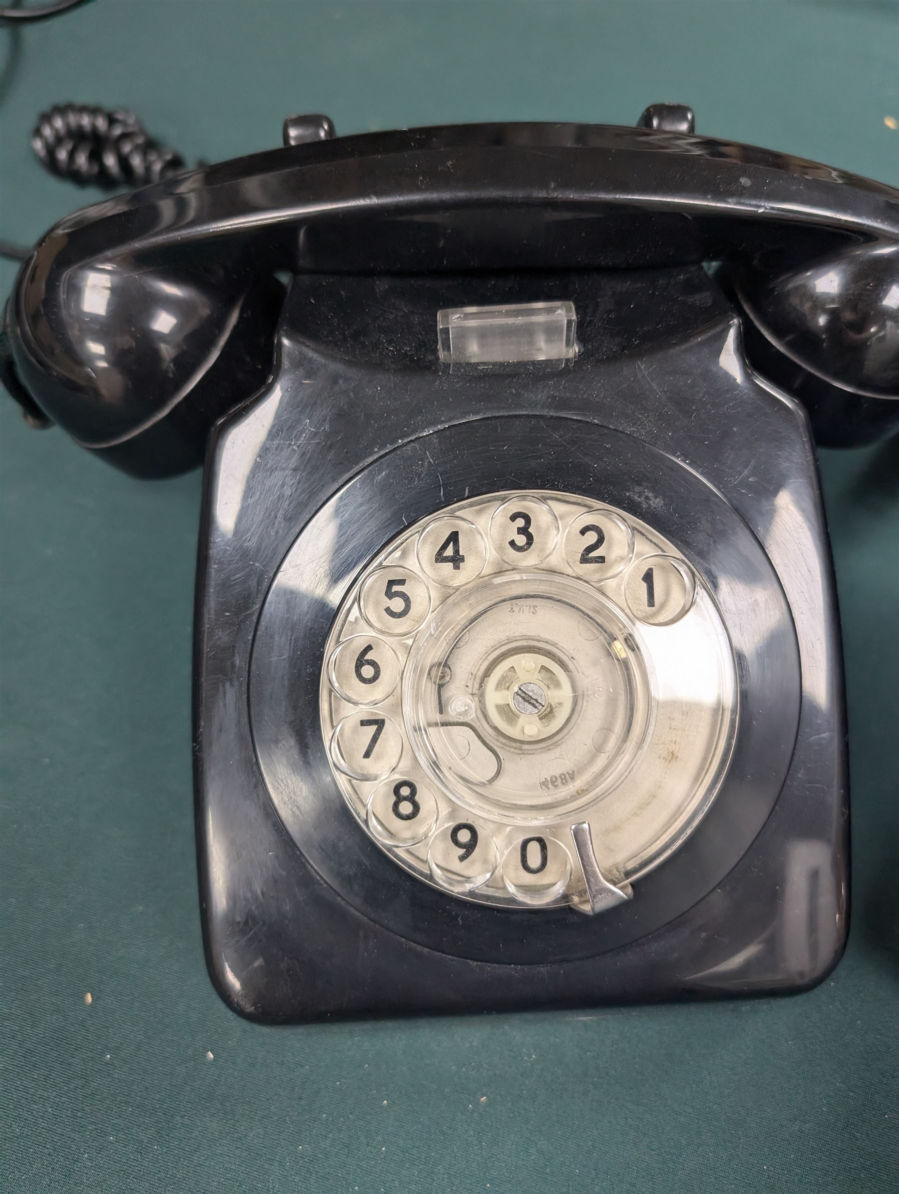 Two vintage rotary telephones
