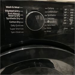 Beko 7kg wash 5kg dry washer dryer in black - THIS LOT IS TO BE COLLECTED BY APPOINTMENT FROM DUGGLEBY STORAGE, GREAT HILL, EASTFIELD, SCARBOROUGH, YO11 3TX
