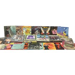 Over seventy LP records 1960s/70s/80s including seven Beatles, five Rolling Stones, Cliff Richard and The Shadows, Isaac Hayes, Jackson Browne, The Osmonds, Beach Boys, Duane Eddy, Buddy Holly, Elvis Presley, Carpenters, Thin Lizzy, Meat Loaf, Black Sabbath, Dubliners etc; and twelve 10