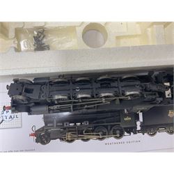 Hornby ‘00’ gauge - three ‘weathered’ locomotives comprising Class 8F 2-8-0 locomotive no.48062 in BR black; Class 9F 2-10-0 locomotive no.92151 in BR black; Class 5MT 4-6-0 locomotive no.44781 in BR black; in original boxes (3) 