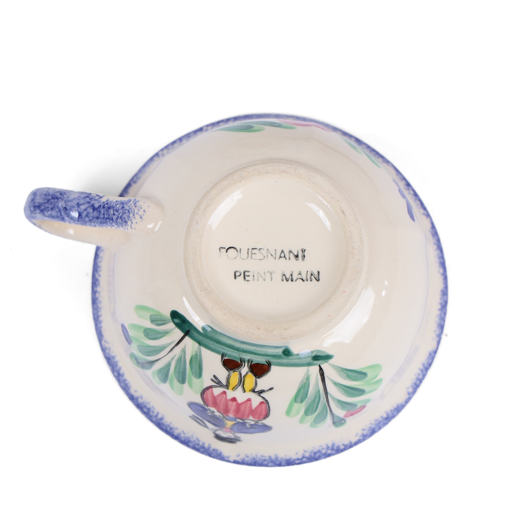 Two Kensington Potteries jugs, together with hand painted German bottle and Fousenant mug, cup and saucer 