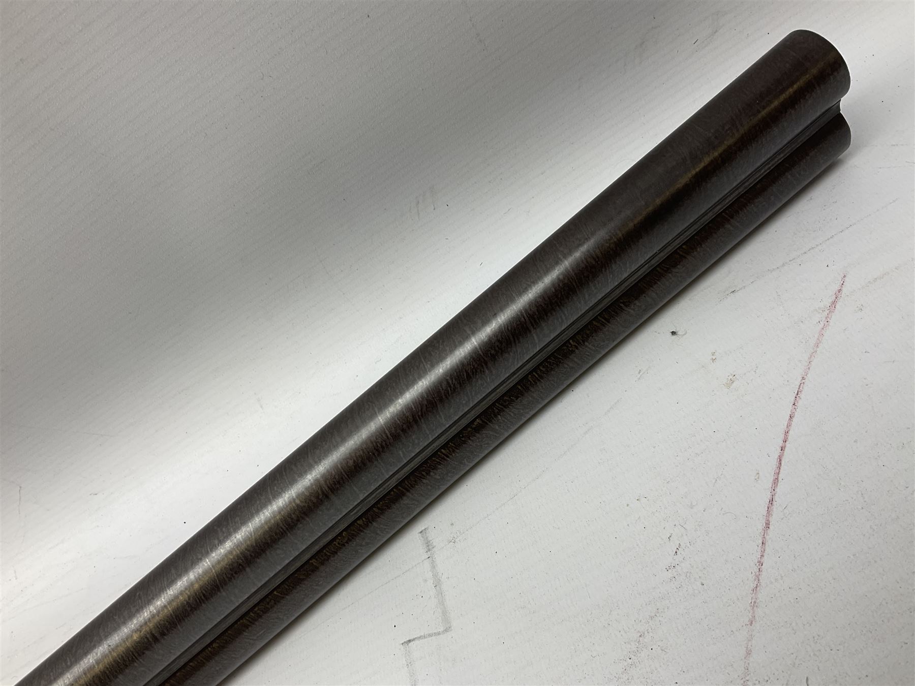 19th century John Jefferson of Scarborough 6-bore (modern 4-bore) double barrel side-by-side percussion gun, with 81cm stub twist damascus barrels (no provision for ramrod), well figured walnut stock with fine chequered grip and fore-end with horn tip and steel butt plate with long tang, well engraved lock and hammers with half-cock safeties on both sides, barrel sling swivel but rear sling swivel removed and replaced with silver escutcheon, London proofmarks, NVN, L128cm